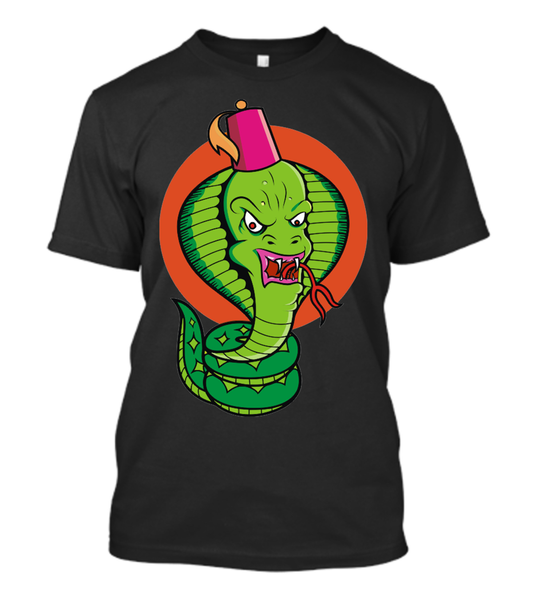 Baby Cobra Fez Hat Green Snake T-Shirt