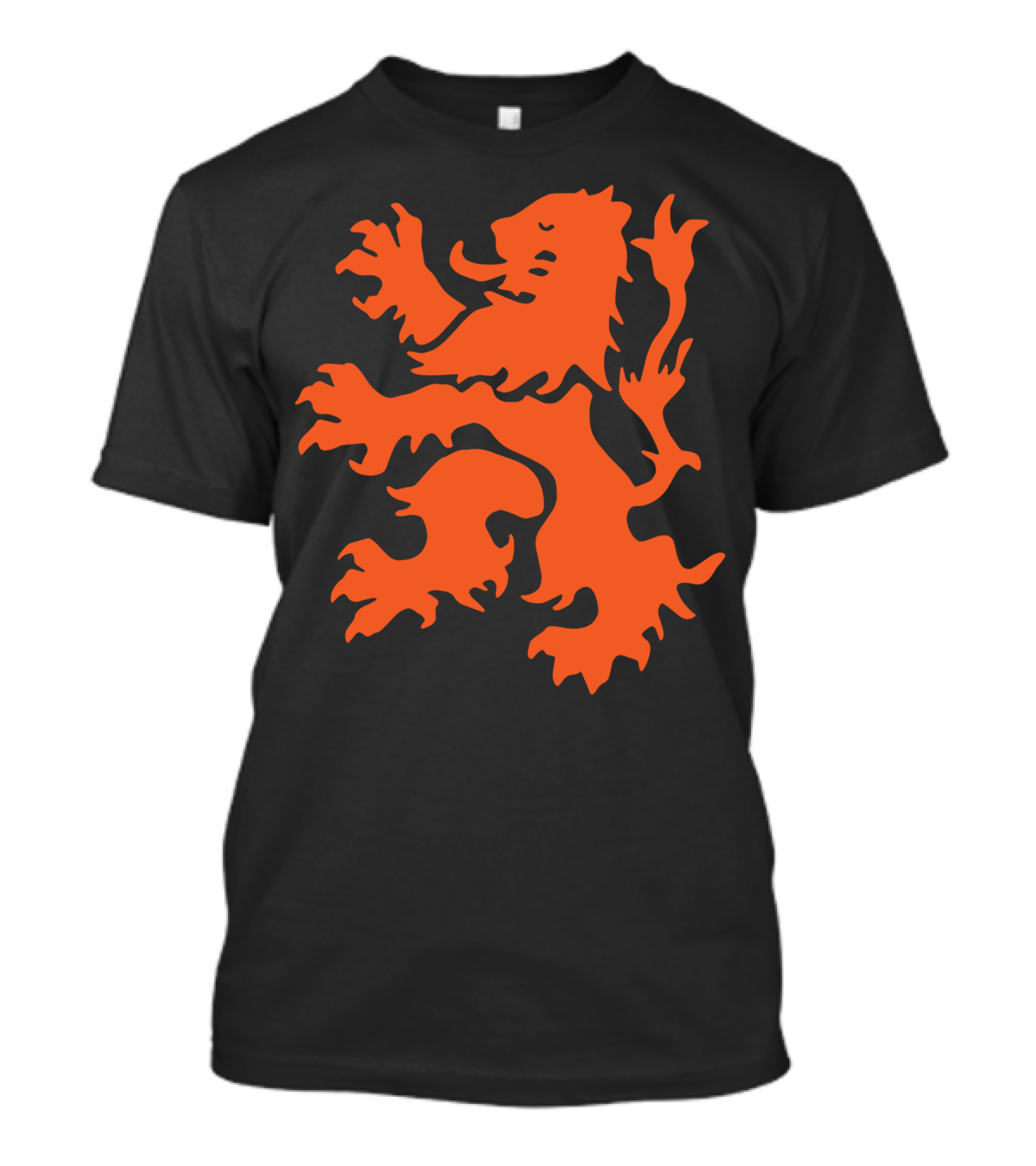 Orange Dutch Lion Symbol Of Netherlands Football Team T-Shirt