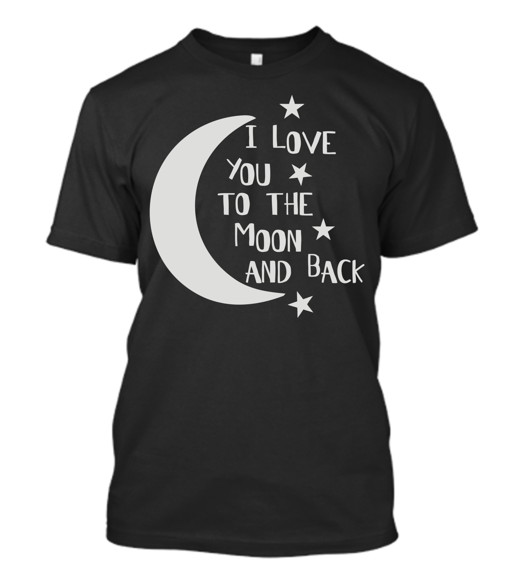 I Love You To The Moon And Back Crescent Moon Stars Babygrow T-Shirt