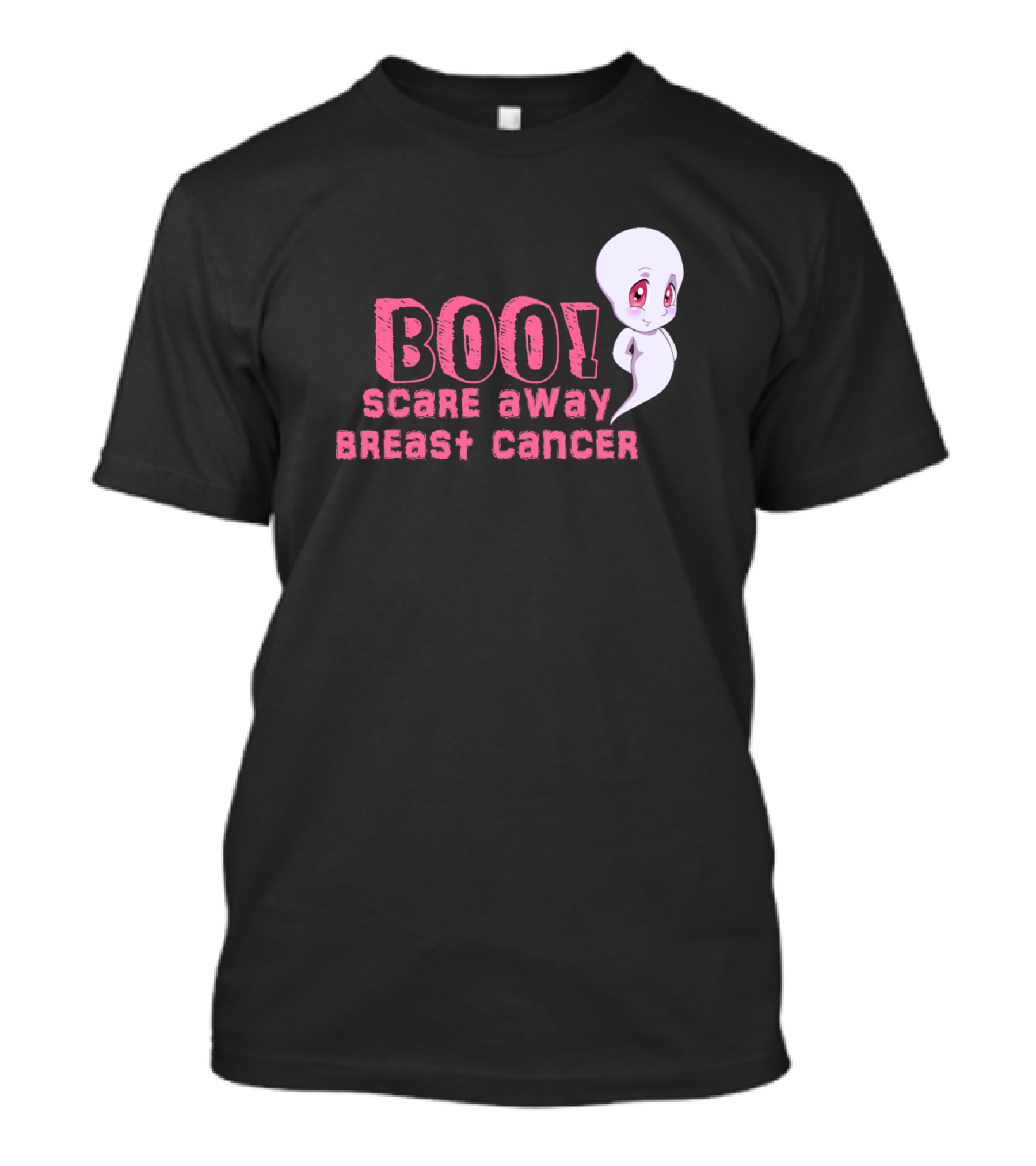 BOO Scare Away Breast Cancer Casper Breast Cancer Boo Scare Away Breast Cancer T-Shirt