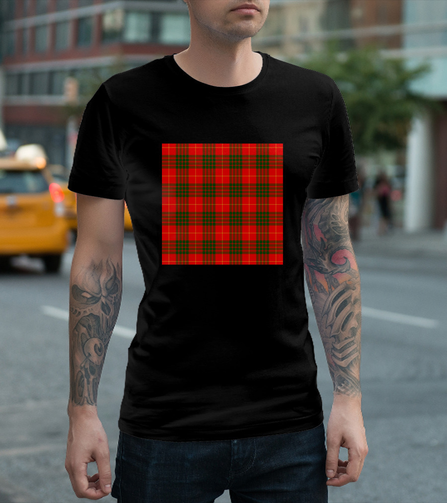 Cameron Modern Plaid Tartan Pattern Scottish T-Shirt