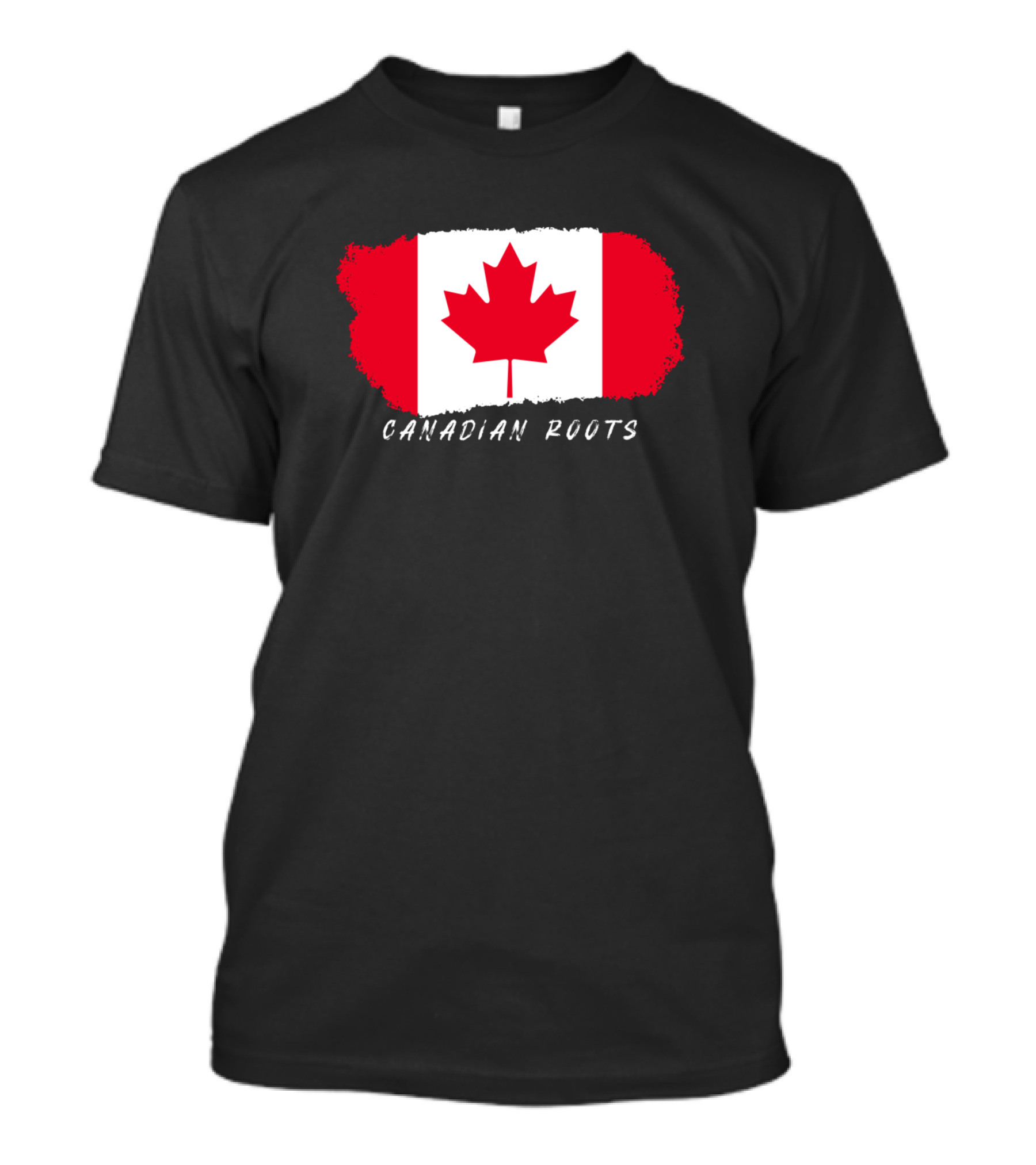 Canadian Roots Maple Leaf Flag T-Shirt