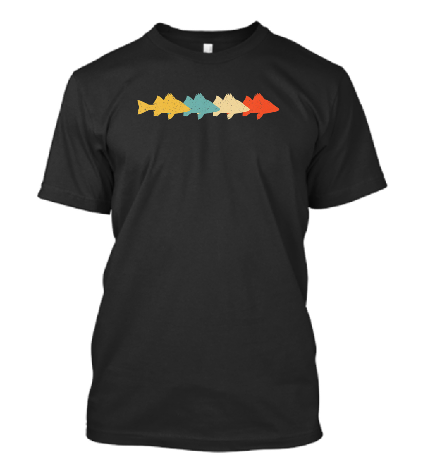 Piranha Vintage Fish Caribe Lover 60s Colorful T-Shirt