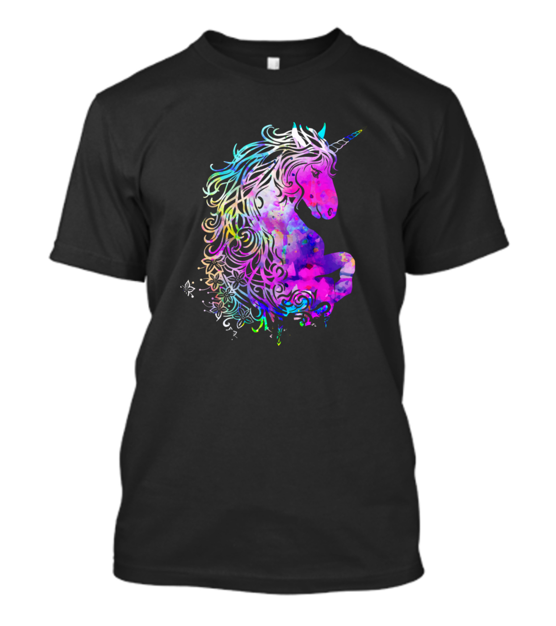 Raimbow Unicorn Magical Creature Vibrant Fantasy T-Shirt