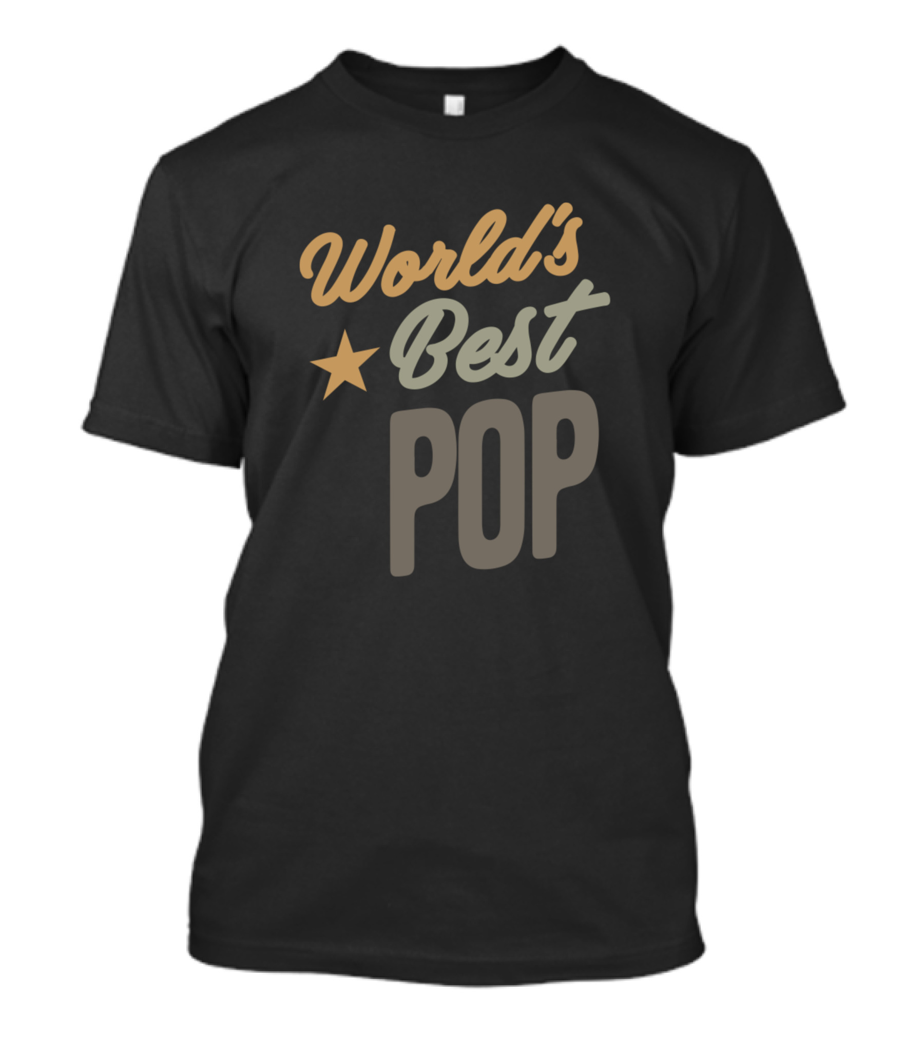 World's Best Pop Star Father And Grandpa T-Shirt