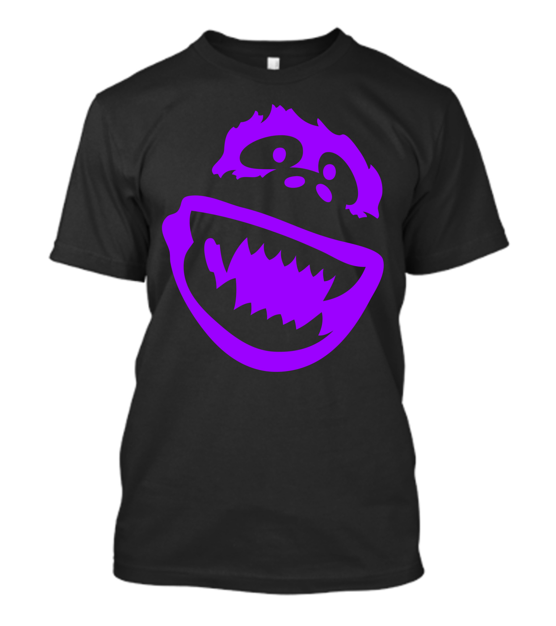 Abominable Monster Face Purple Icon T-Shirt