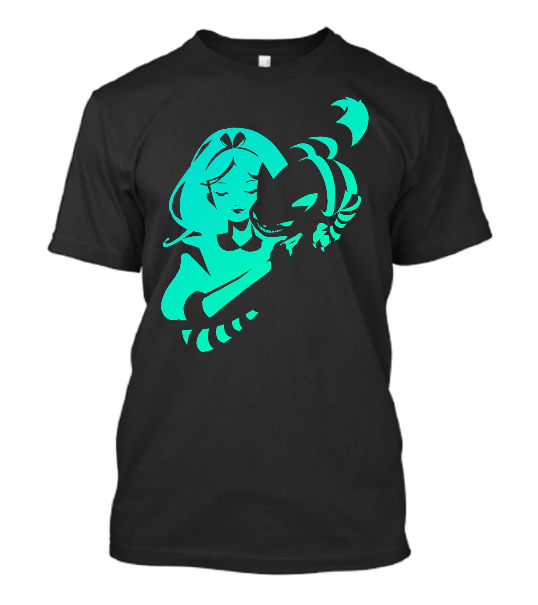 Alice And The Cheshire Cat Embrace T-Shirt