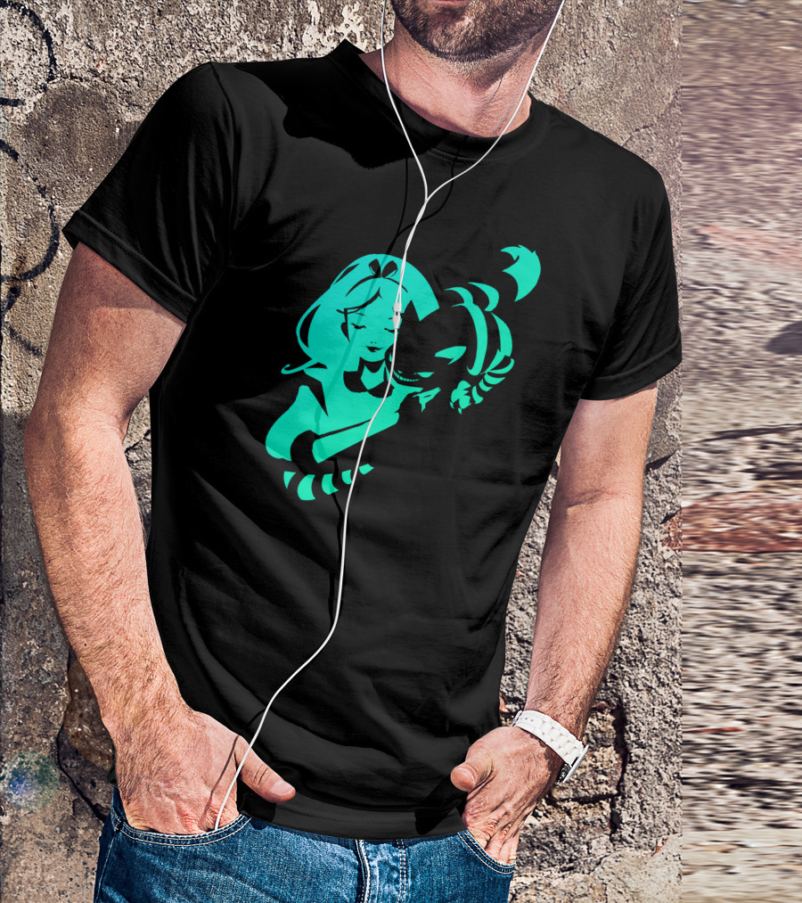 Alice And The Cheshire Cat Embrace T-Shirt
