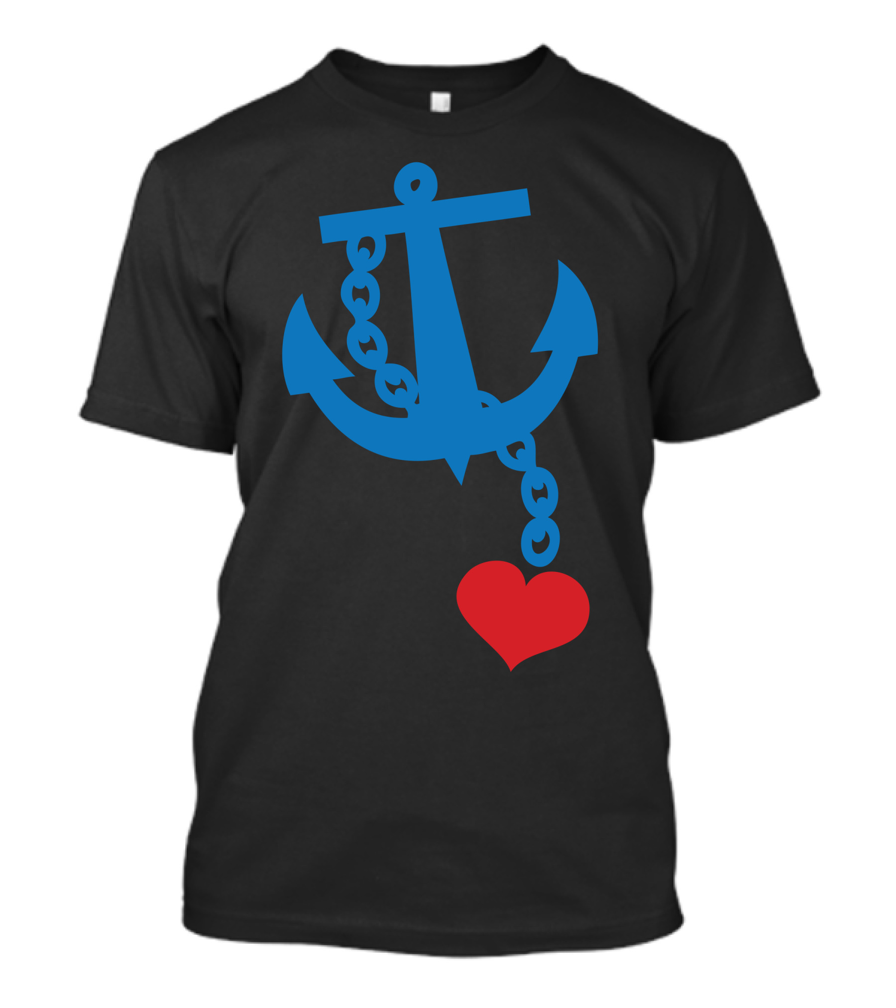 Anchor With Red Heart Charm T-Shirt