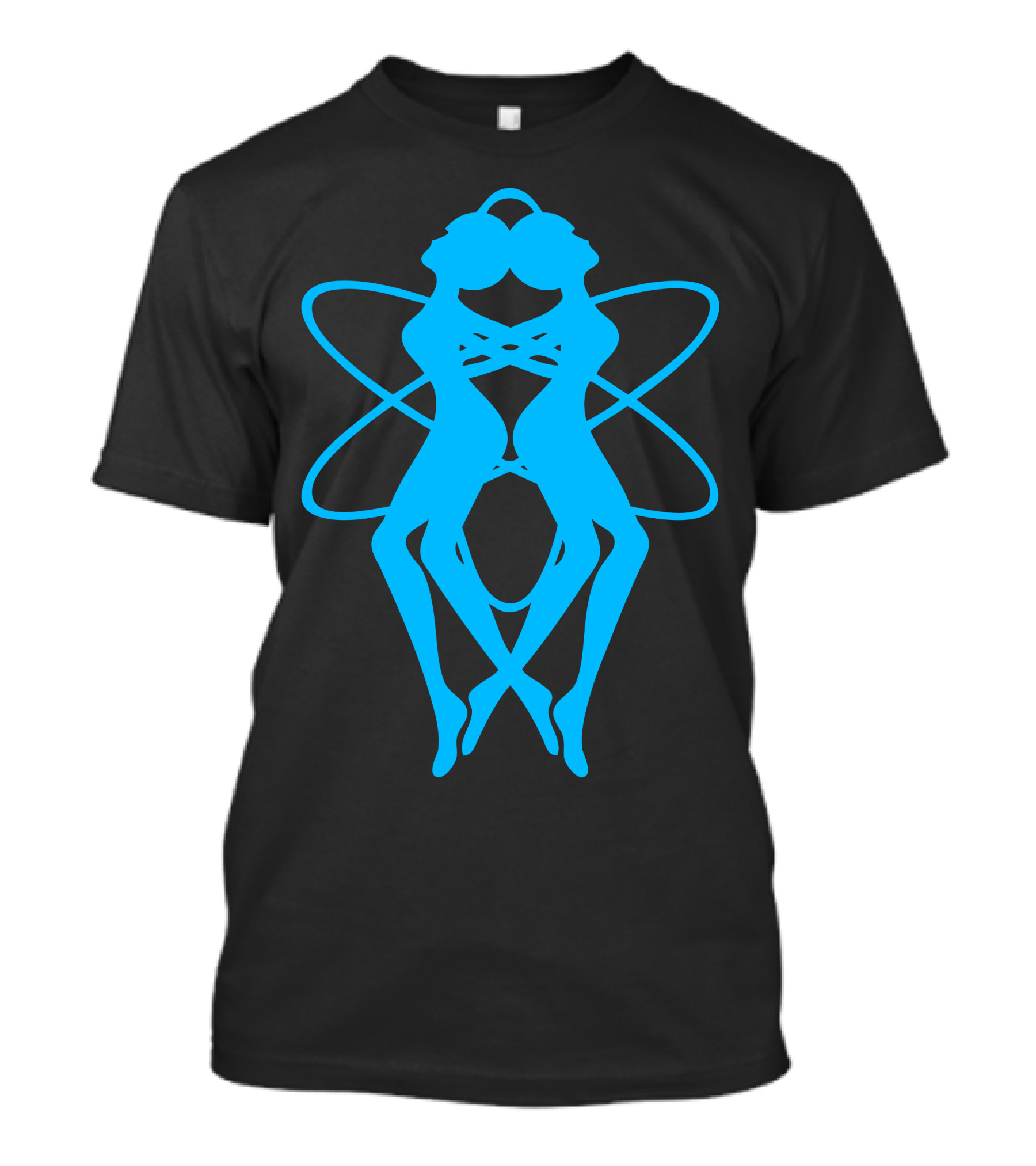 Atomic Girl Atomic Symbol Double Figure T-Shirt