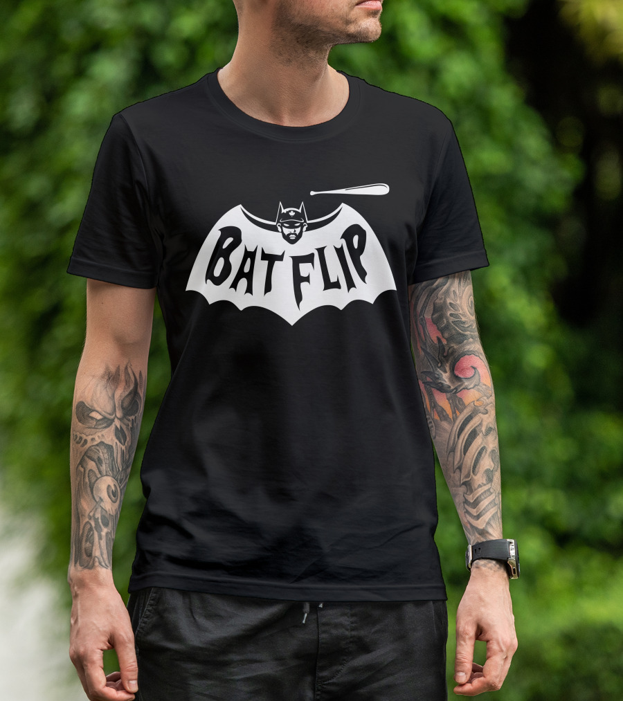 Bat Flip Baseball Hero Iconic T-Shirt