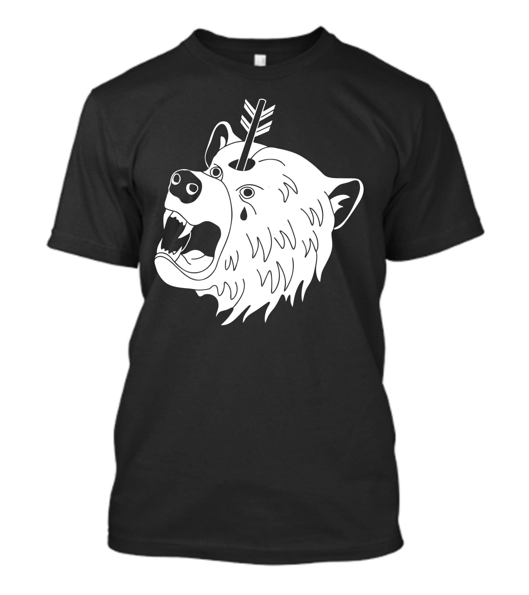 Bear In Mind Crying Bear Arrowhead T-Shirt