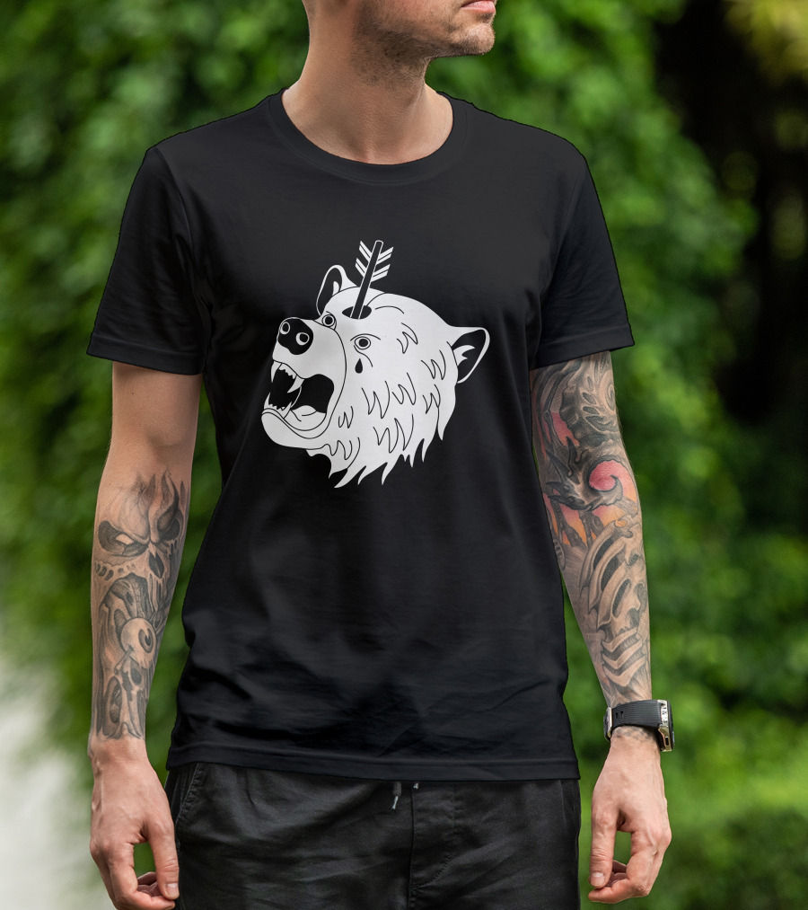 Bear In Mind Crying Bear Arrowhead T-Shirt