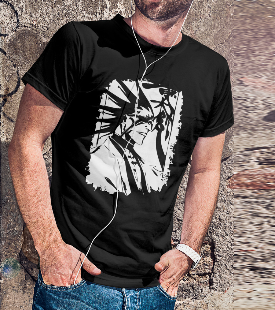 Captain Of The 11th Division Kenpachi Zaraki Bleach Manga T-Shirt