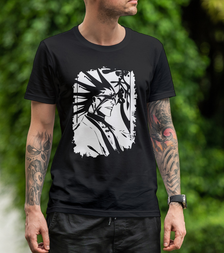 Captain Of The 11th Division Kenpachi Zaraki Bleach Manga T-Shirt
