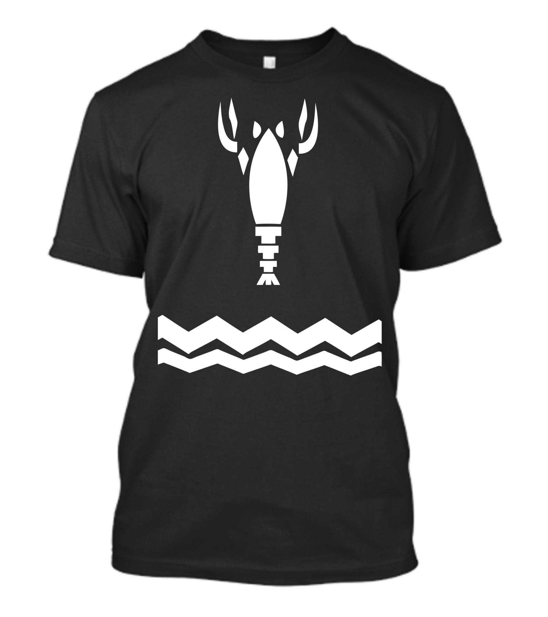 Casual Link Hylian Symbol Triforce Inspired Water Monster T-Shirt