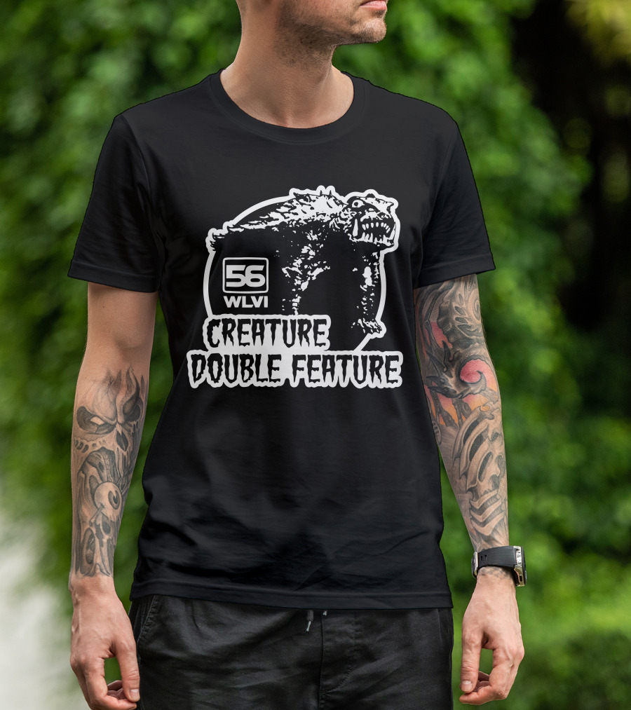 56 WLVI Creature Double Feature Monster T-Shirt