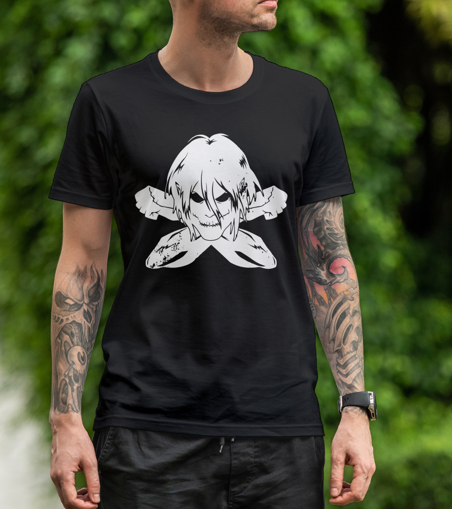 Crossbones Titan Anime Skull T-Shirt