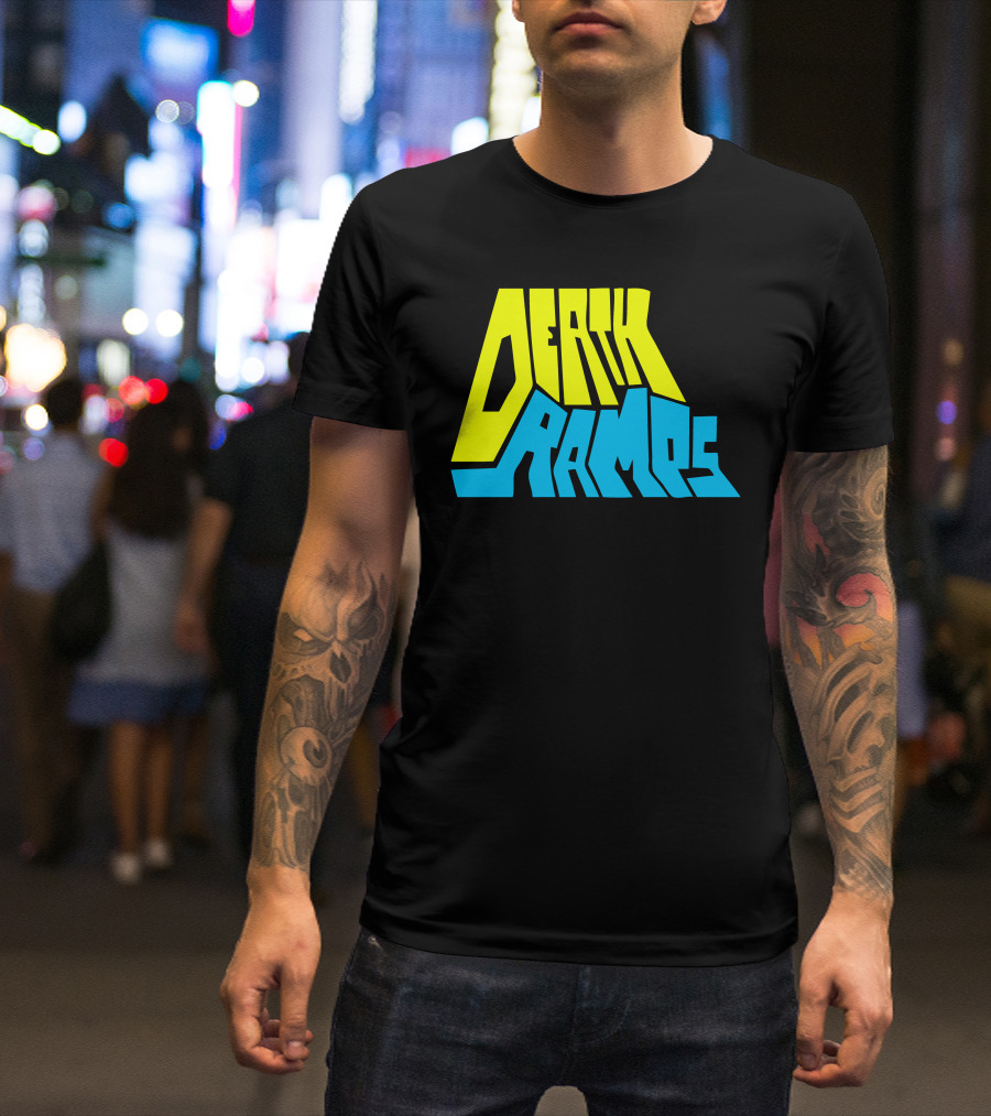 Death Ramps Bold Retro Typography T-Shirt