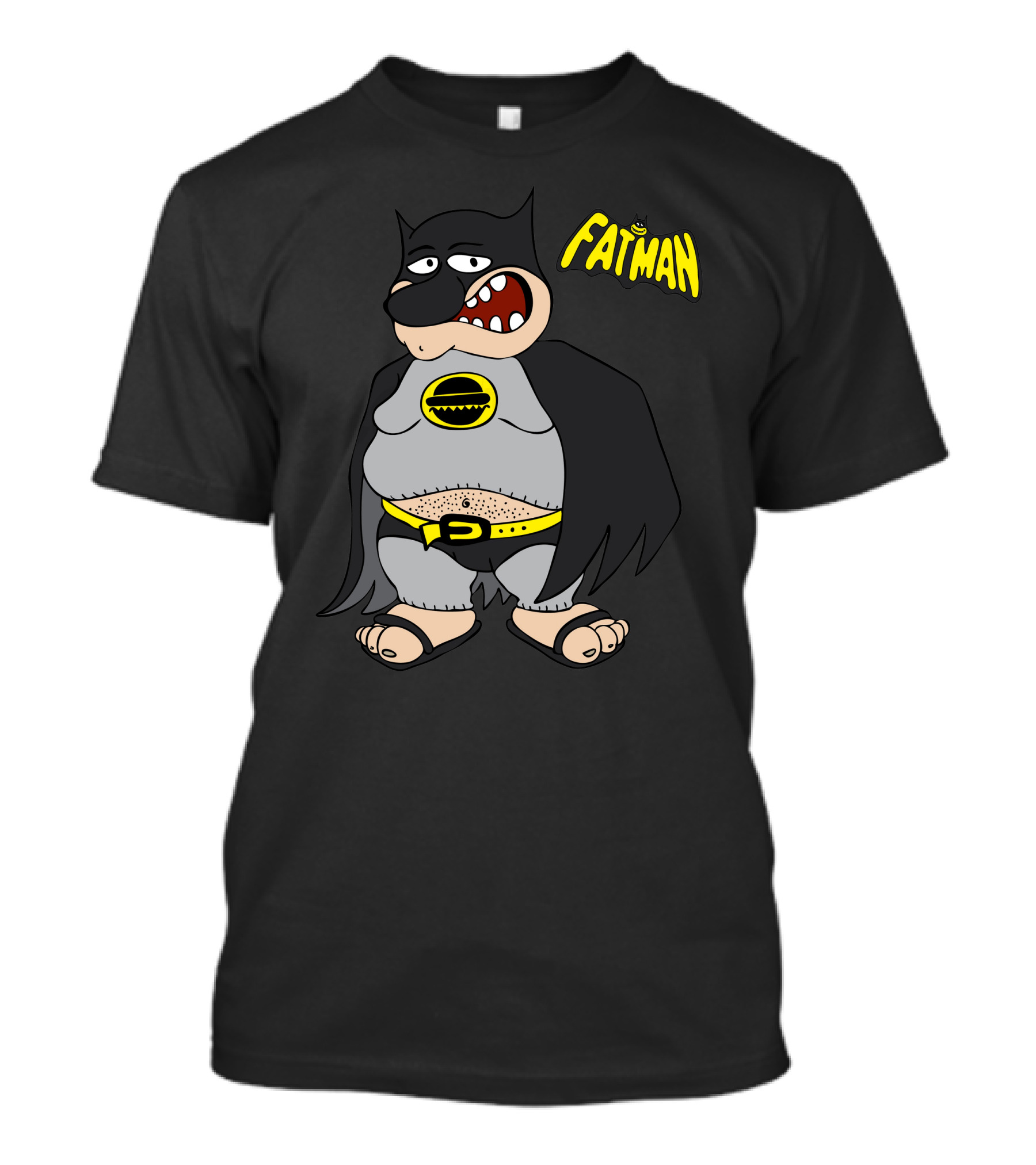 Fatman Begin Parody Character In Superhero Costume T-Shirt