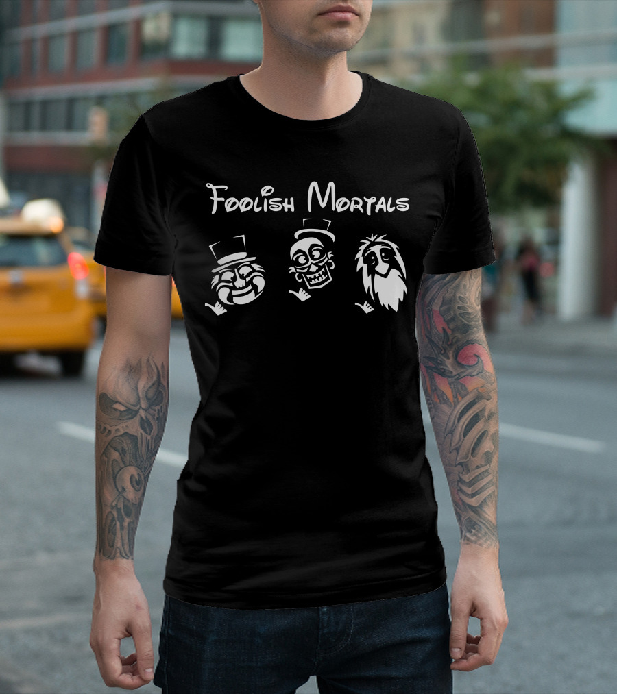 Foolish Mortals Grim Grinning Ghosts Trio T-Shirt