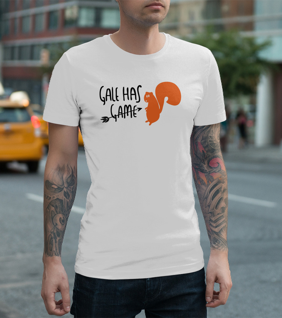 Gale Has Game Squirrel With Arrow T-Shirt