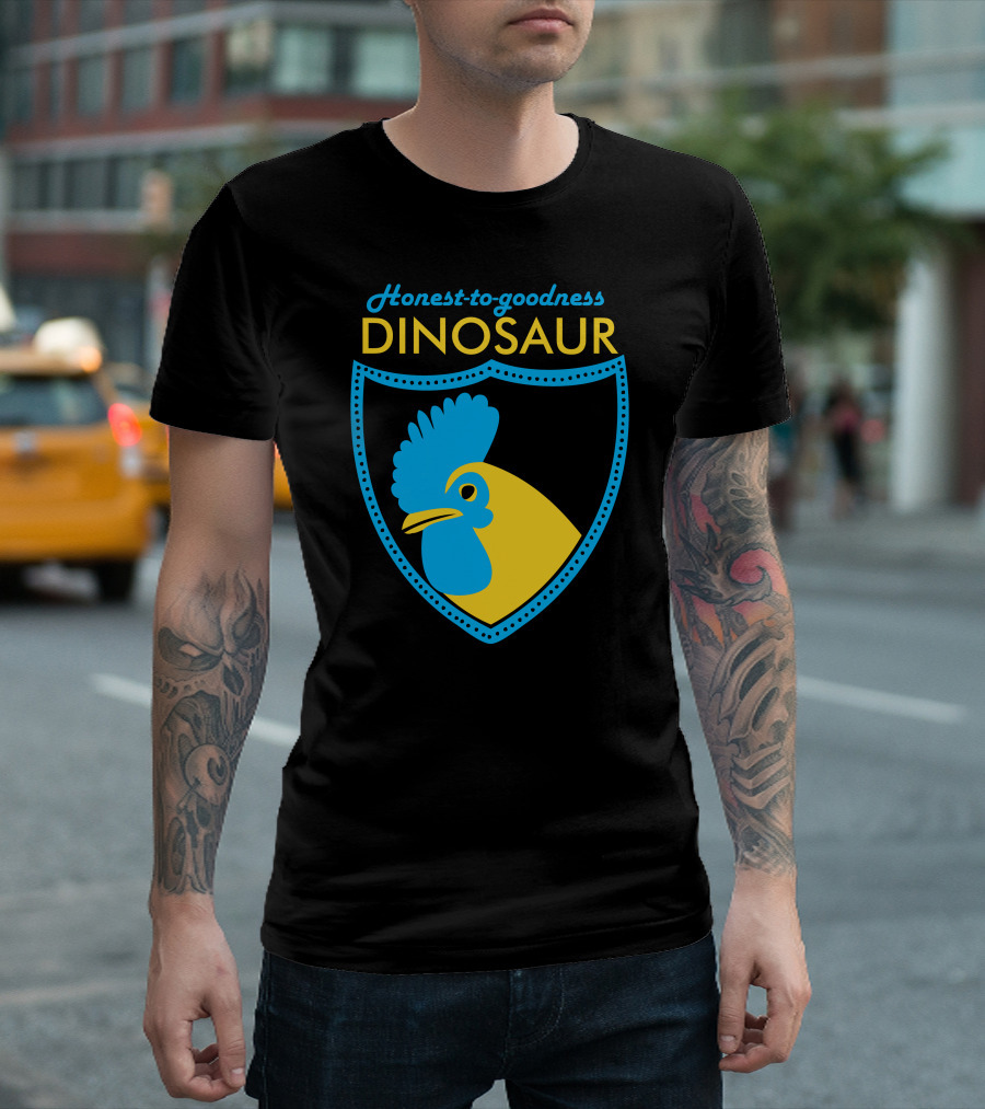 Honest-to-Goodness Dinosaur Rooster T-Shirt