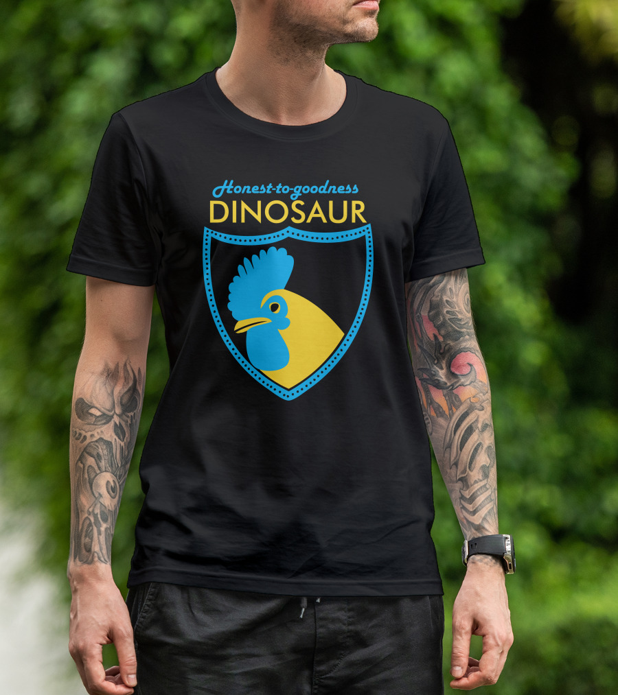 Honest-to-Goodness Dinosaur Rooster T-Shirt