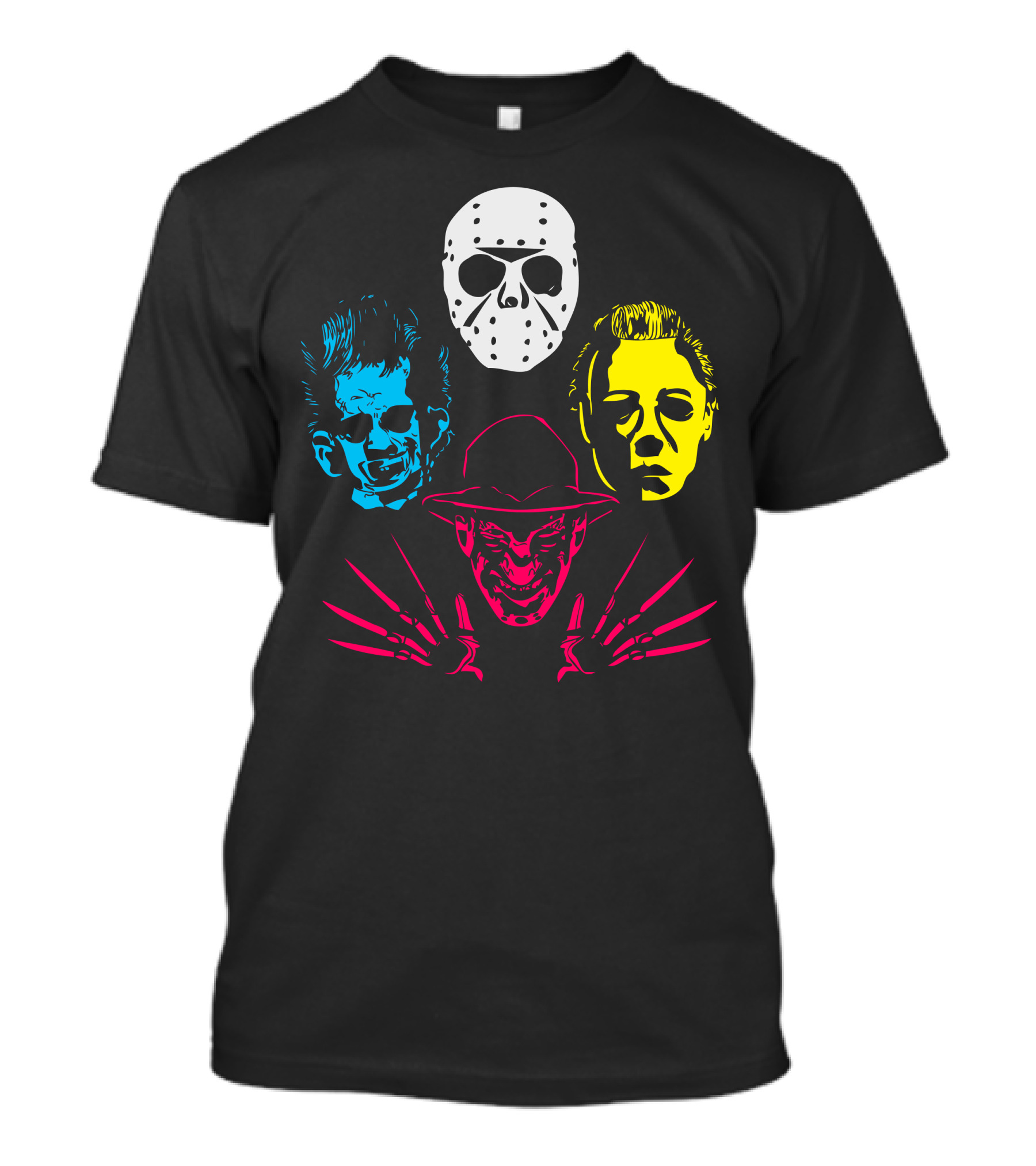 Horror Rhapsody Iconic Horror Mask Quartet T-Shirt