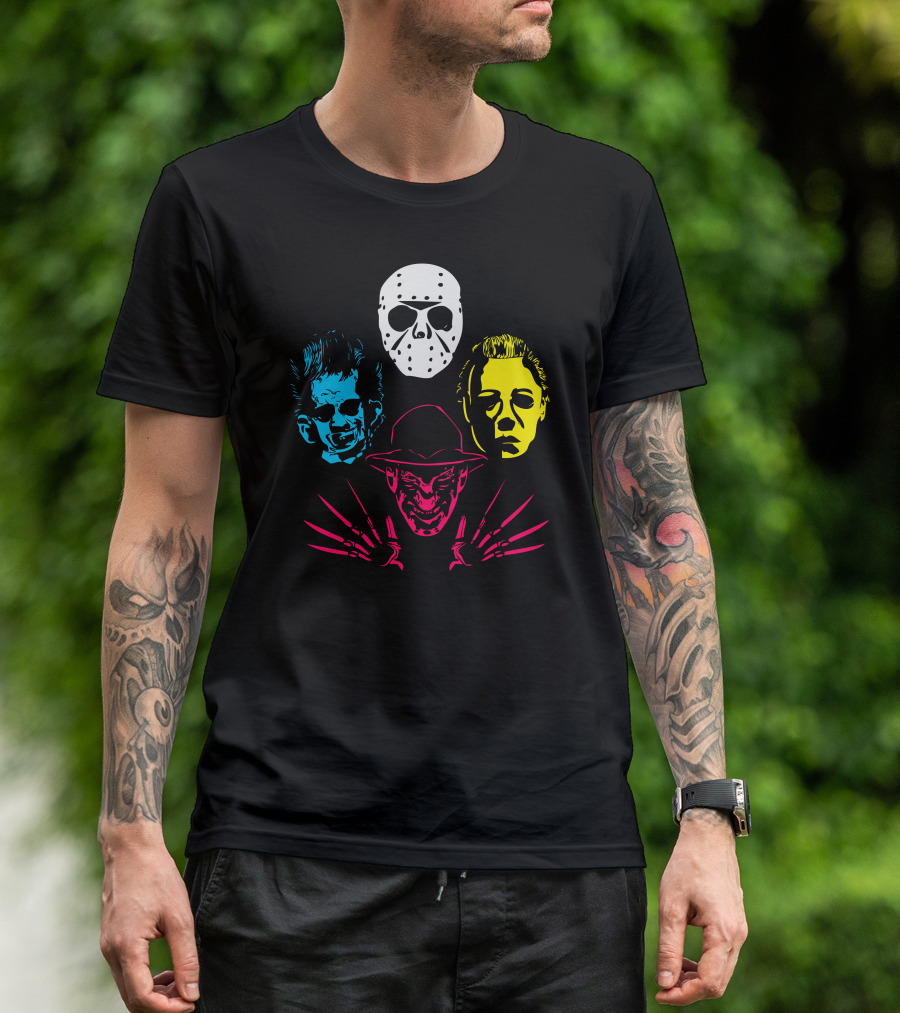 Horror Rhapsody Iconic Horror Mask Quartet T-Shirt
