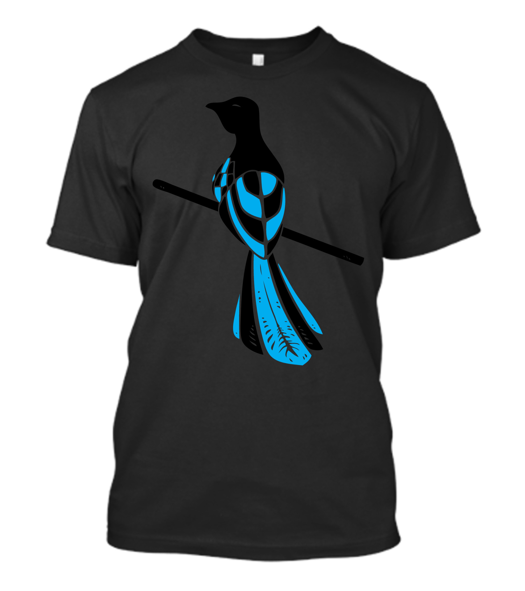 House Baelish Sigil Black And Blue Bird On Branch T-Shirt