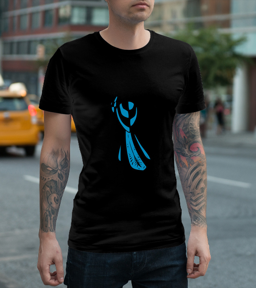 House Baelish Sigil Black And Blue Bird On Branch T-Shirt