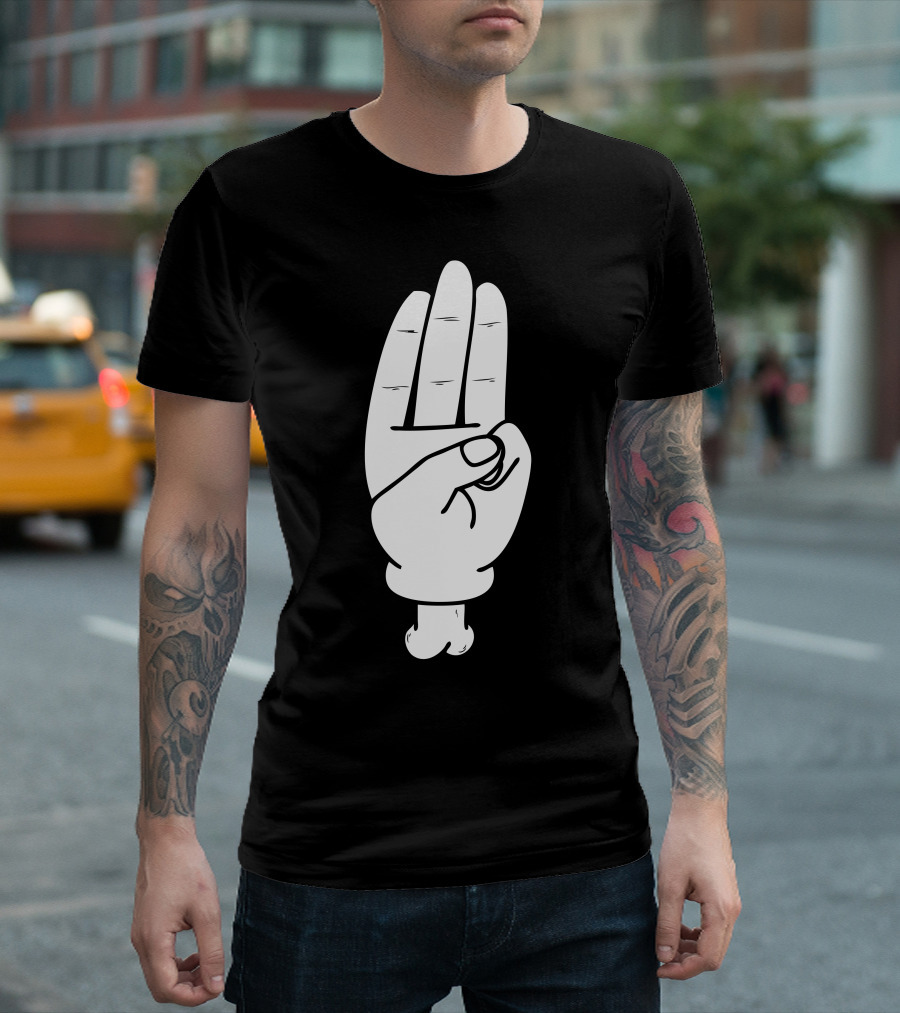 Hunger Games Salute Mickey Hand Gesture T-Shirt