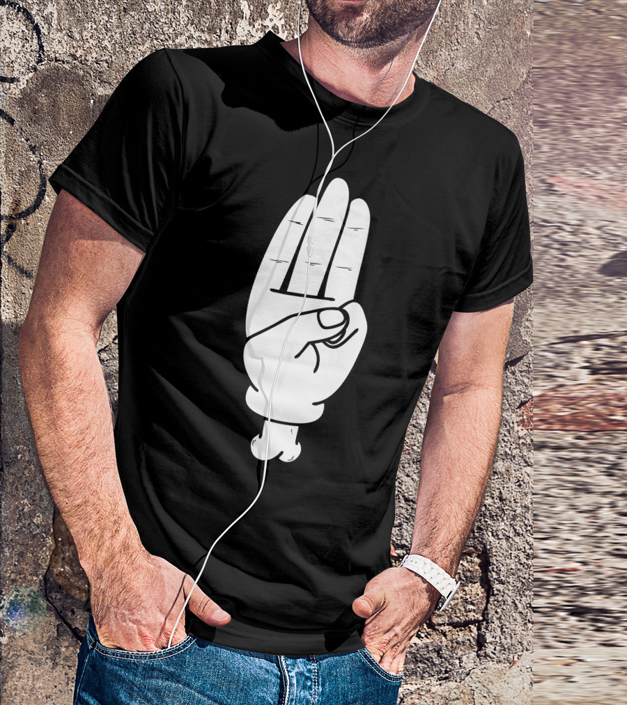 Hunger Games Salute Mickey Hand Gesture T-Shirt