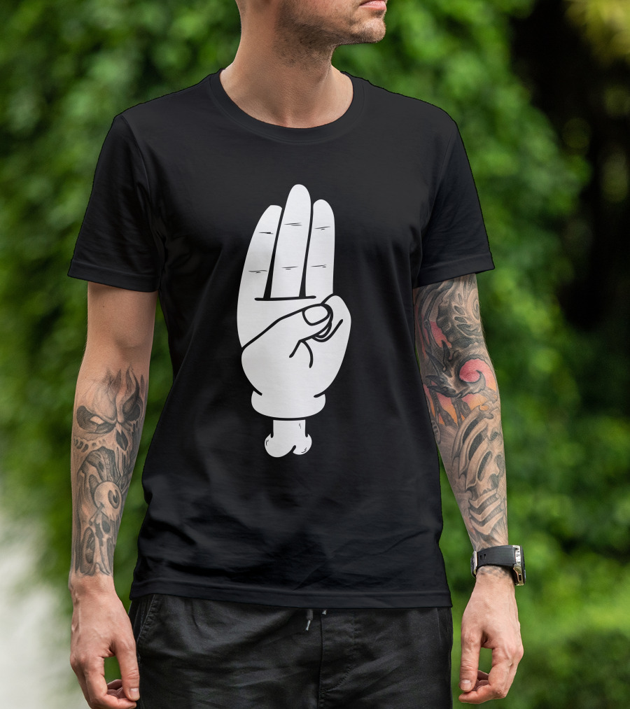 Hunger Games Salute Mickey Hand Gesture T-Shirt