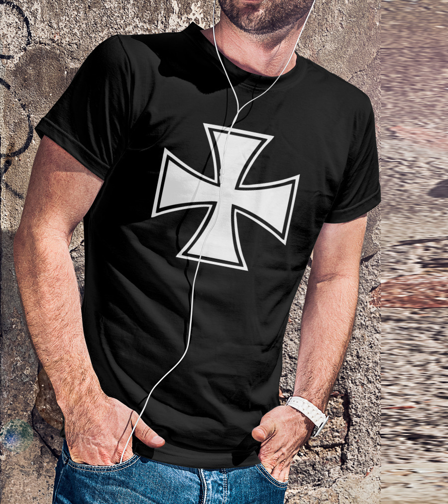 Iron Cross Vintage Motorcycle Classic Chopper Ride T-Shirt