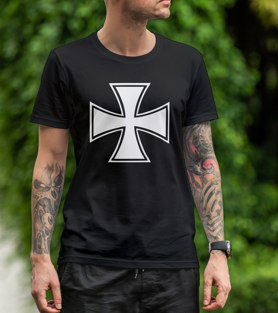 Iron Cross Vintage Motorcycle Classic Chopper Ride T-Shirt