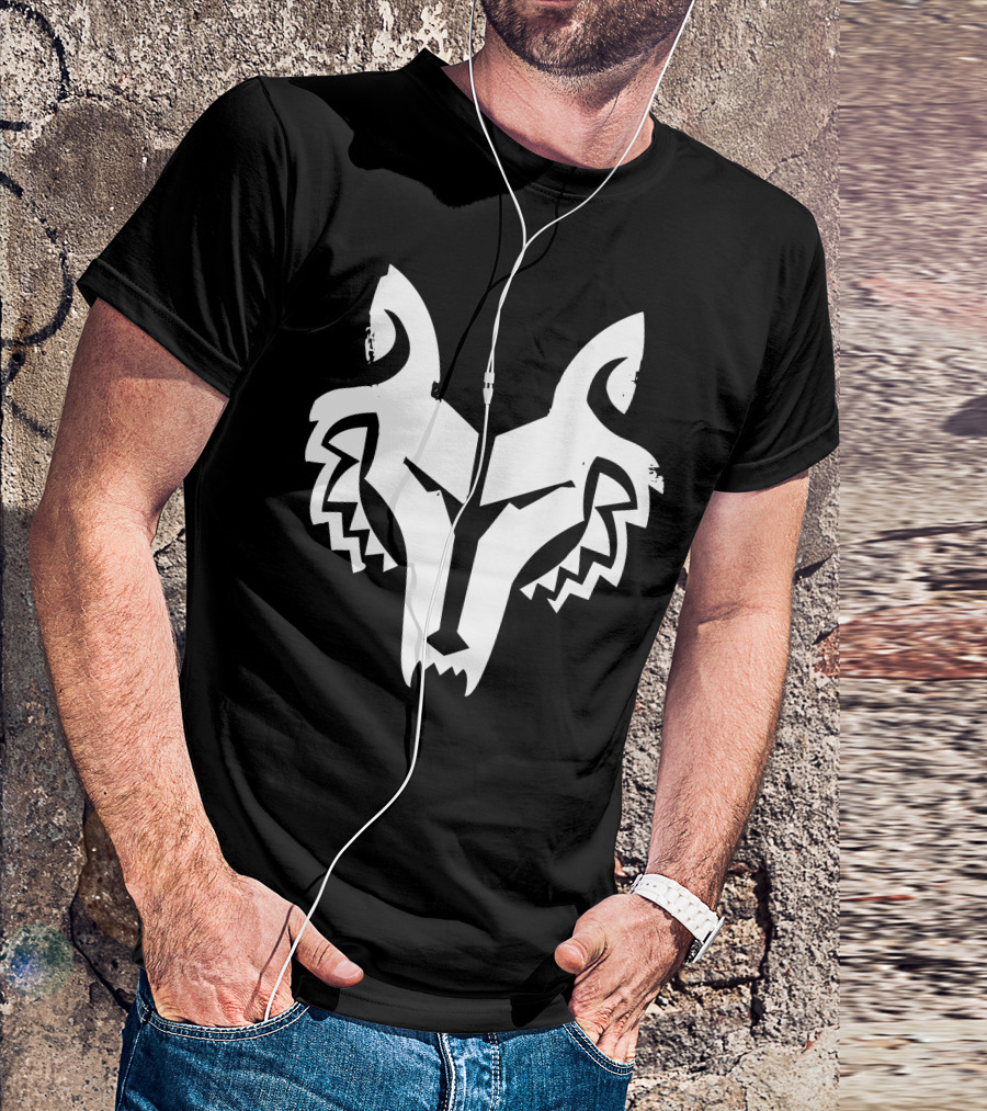 Leader Wolffe Iconic Wolf Head Emblem T-Shirt
