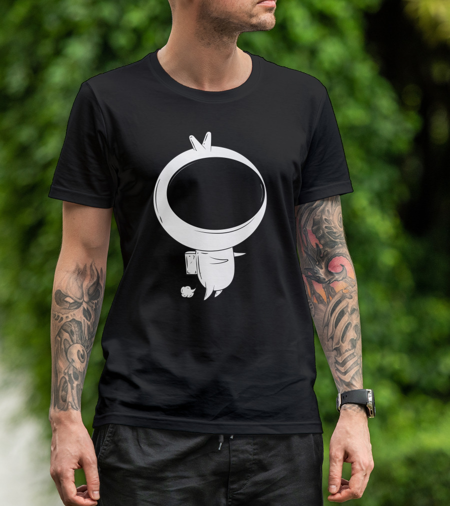Lil Spaceman Cartoon Astronaut Floating With Pet Alien T-Shirt