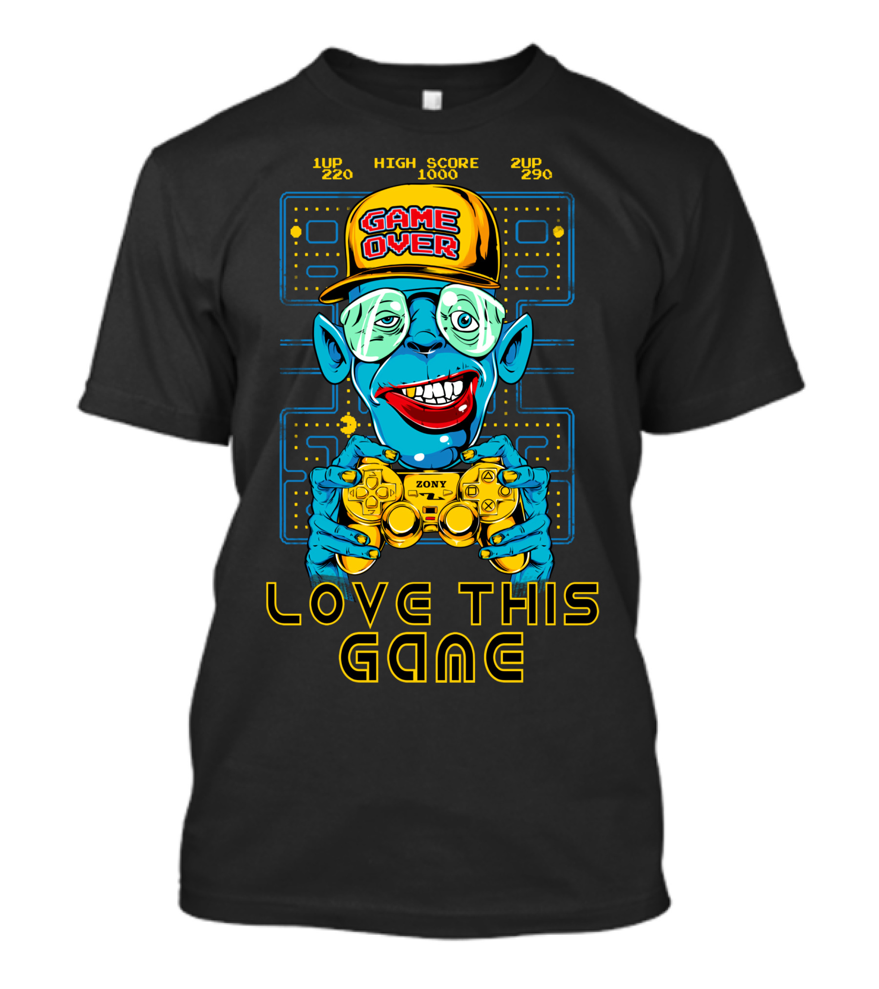 GAME OVER Love This Game With High Score Controller T-Shirt