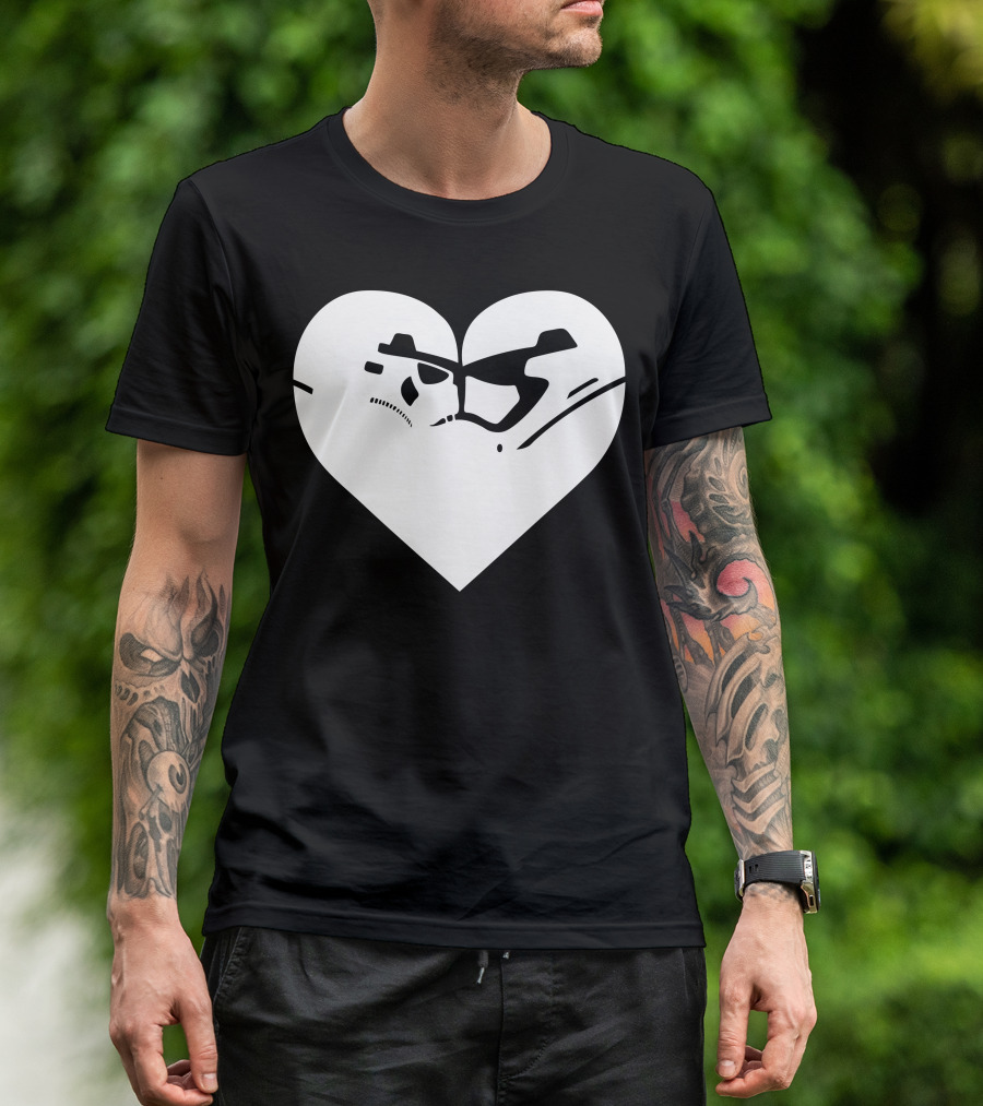 Stormtrooper Heart Love Wars T-Shirt