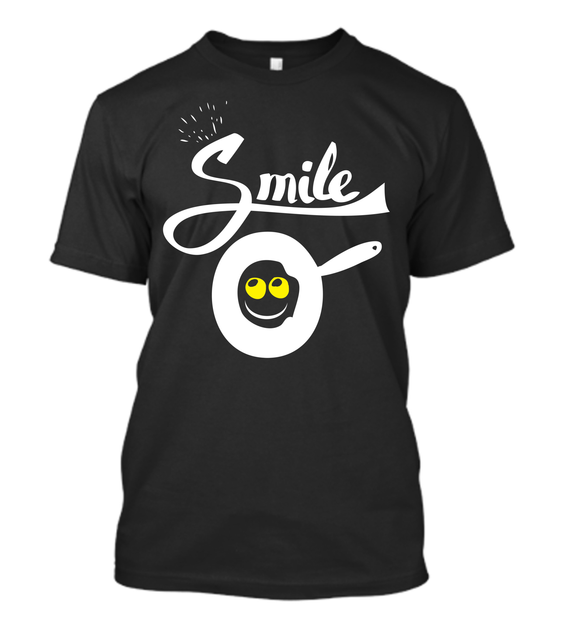 Smile Fried Egg Face Griddle T-Shirt