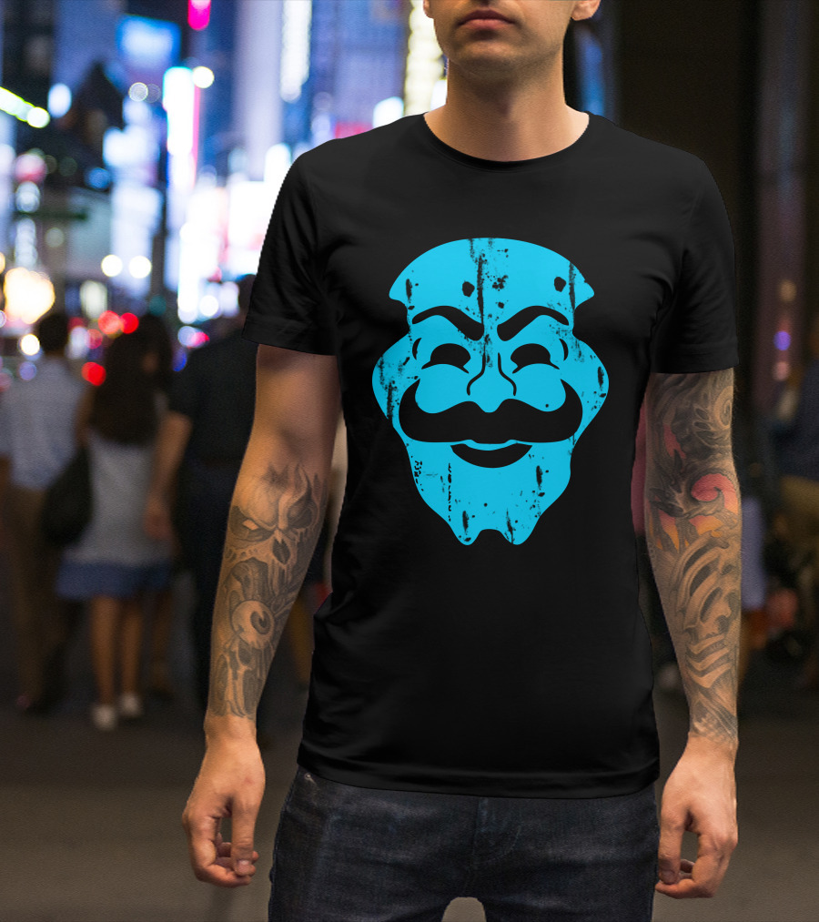 Mask Robot V For Vendetta T-Shirt