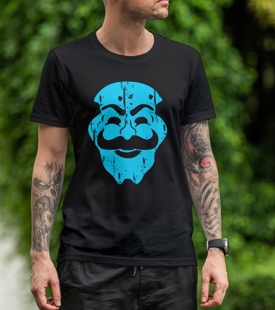 Mask Robot V For Vendetta T-Shirt