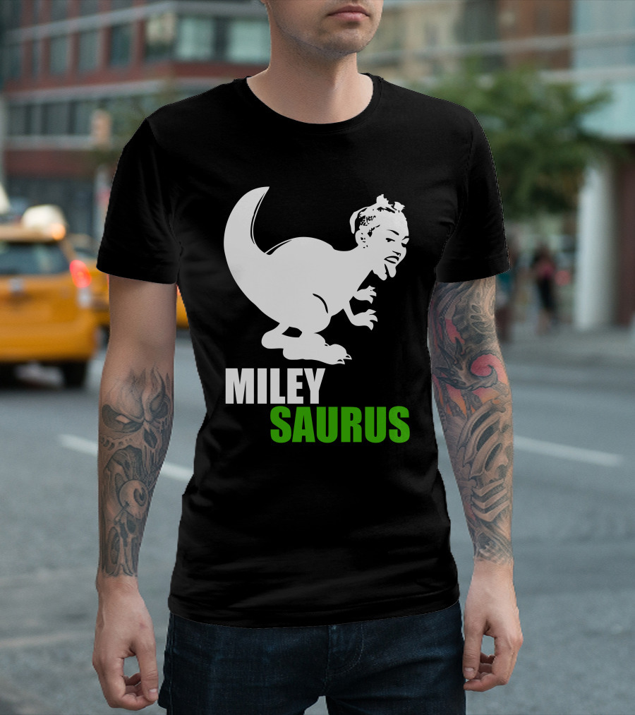 Miley Saurus Dinosaur Mashup T-Shirt