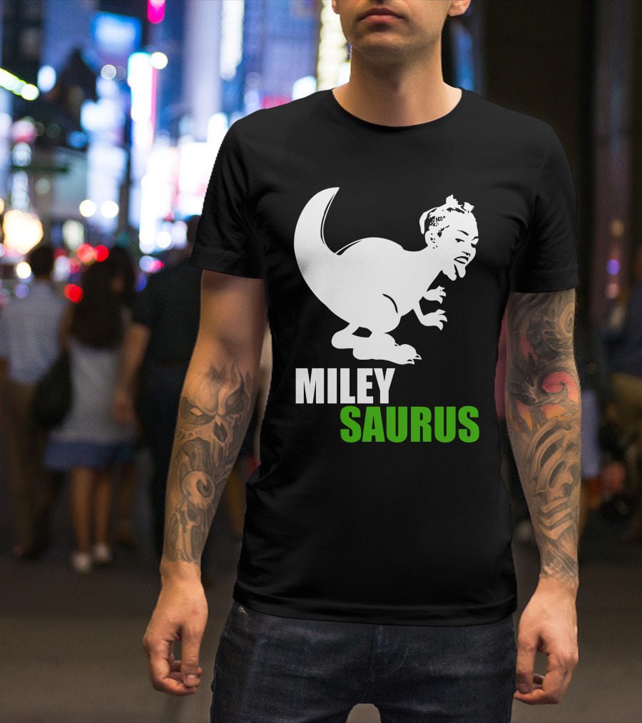 Miley Saurus Dinosaur Mashup T-Shirt