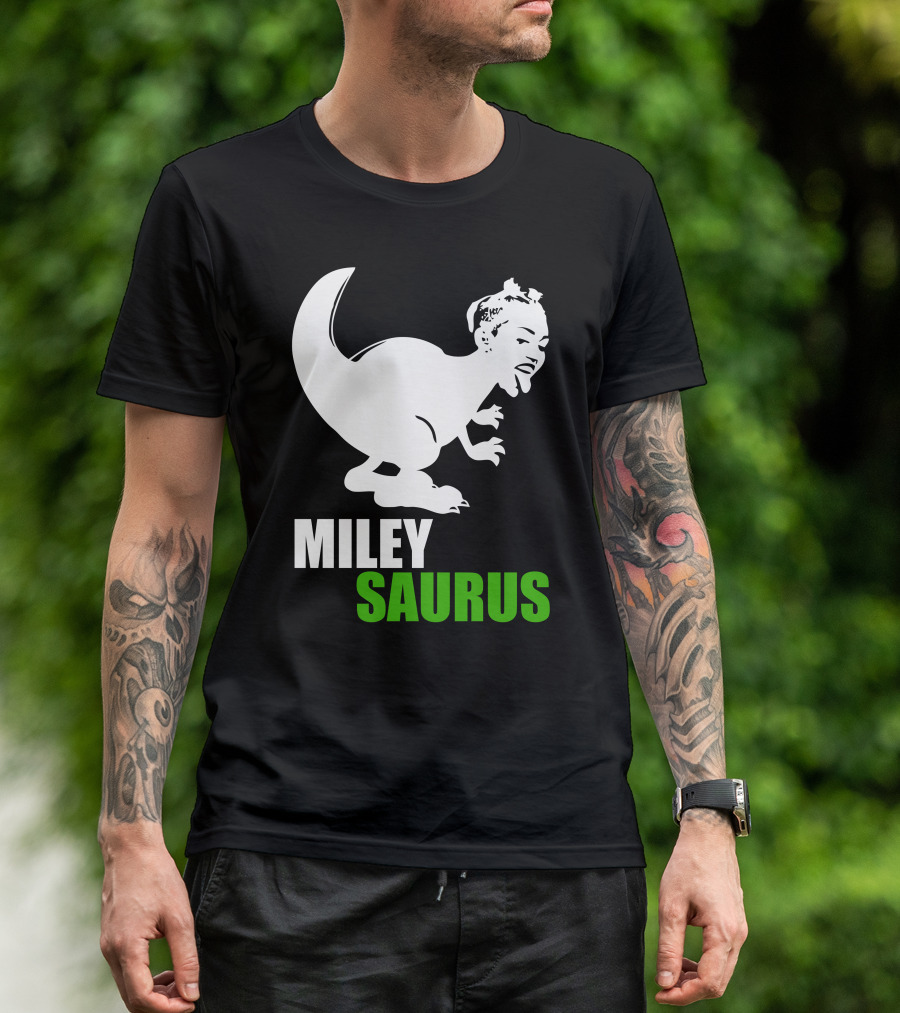 Miley Saurus Dinosaur Mashup T-Shirt