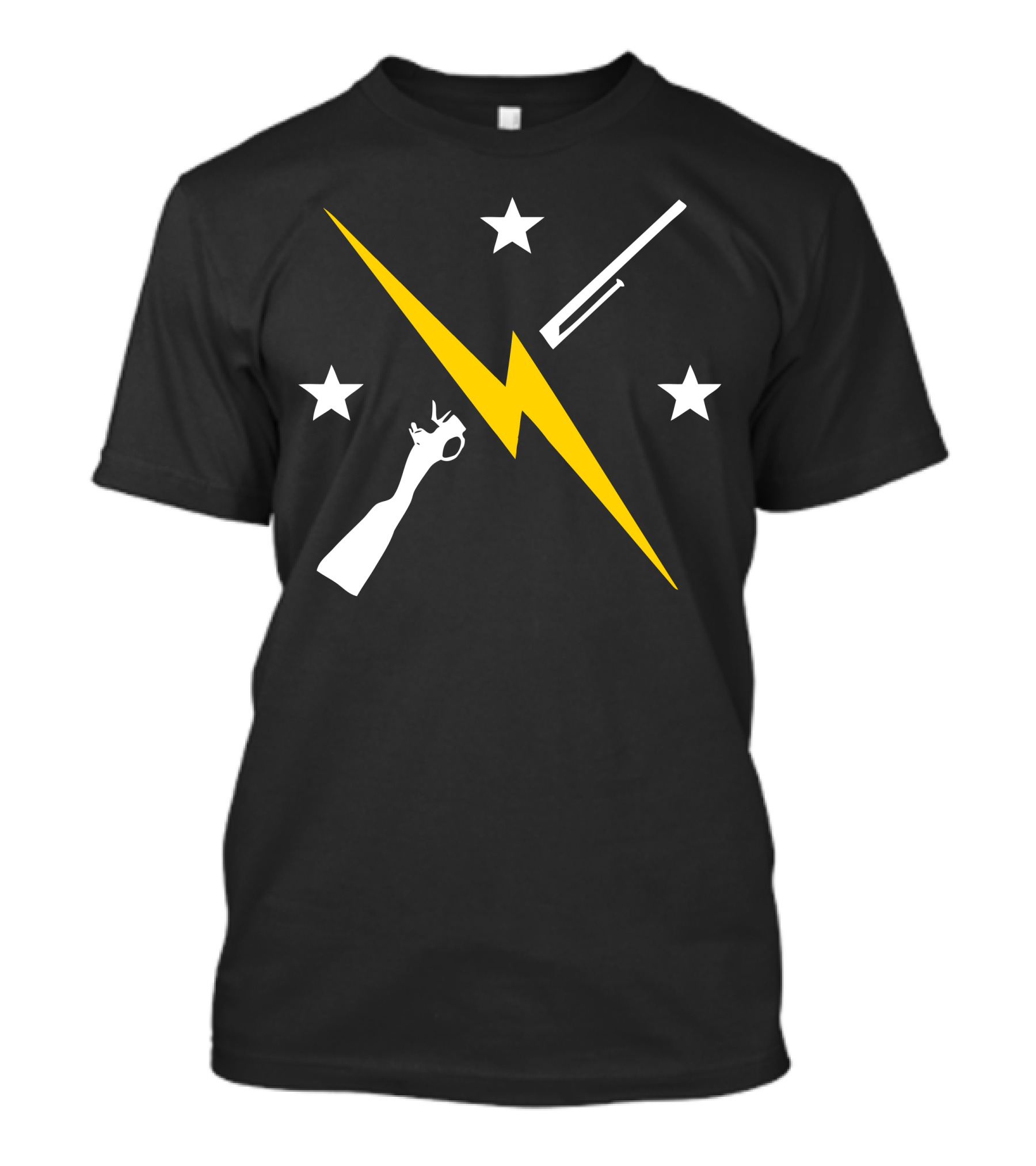 Minuteman Lightning Bolt Rifle Stars T-Shirt