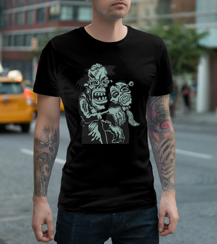 Old Fart Zombie Living Undead Icons T-Shirt