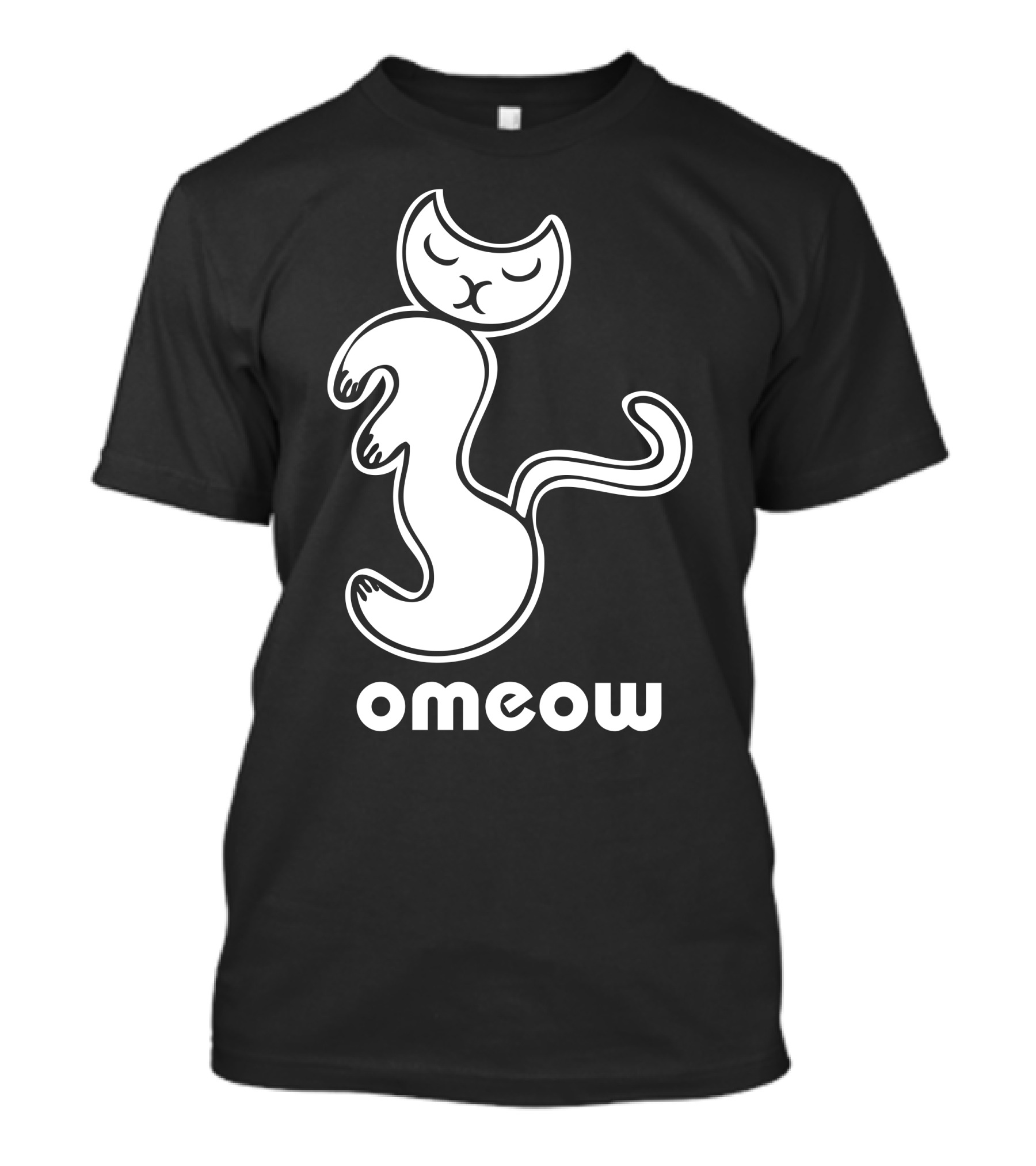 Om Cat Omeow Yoga Meditation T-Shirt